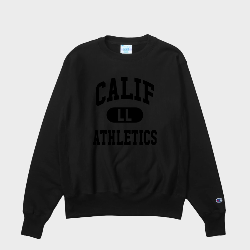 【黒ボディx黒プリント】チャンピオン リバースウィーブ x California Living Life