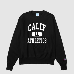 【黒ボディx白プリント】チャンピオン リバースウィーブ x California Living Life