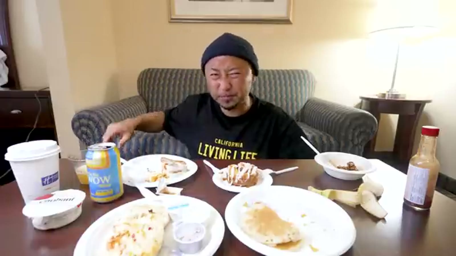 朝食と一緒に味わうビール