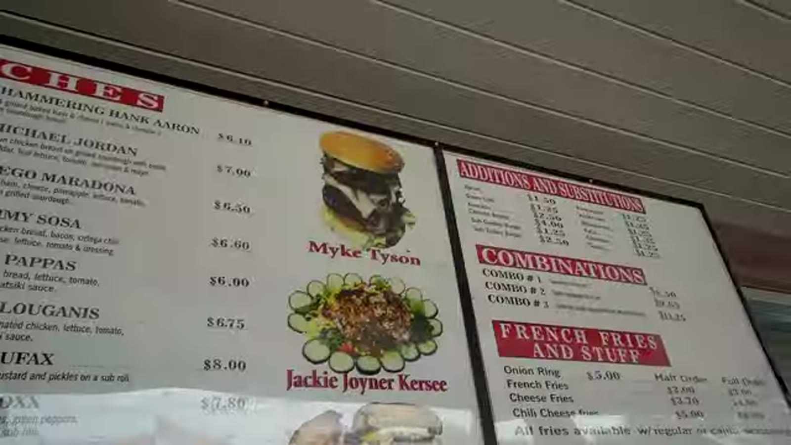 古き良きアメリカを感じる外観のバーガー店