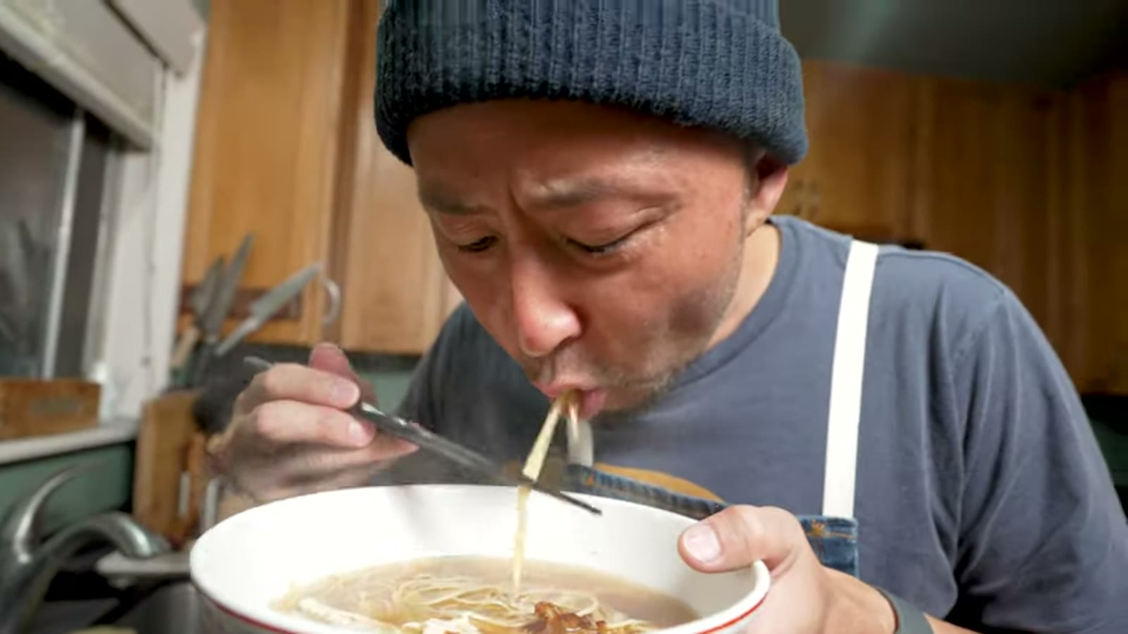 辛ラーメンのスープをアレンジ