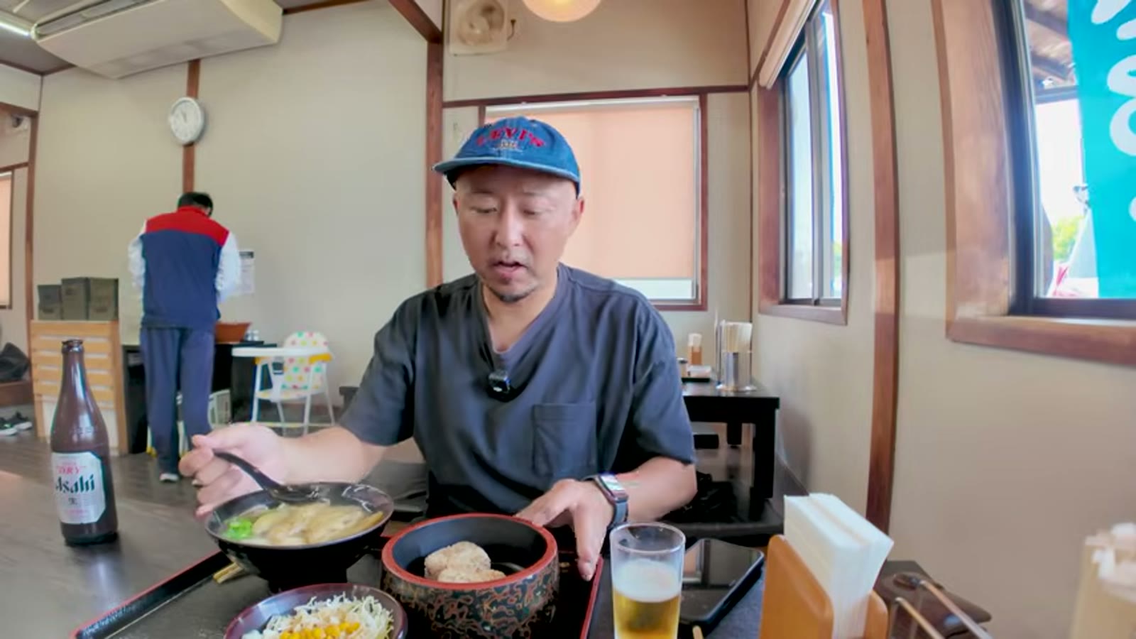 セルフコーナーで天かすを追加