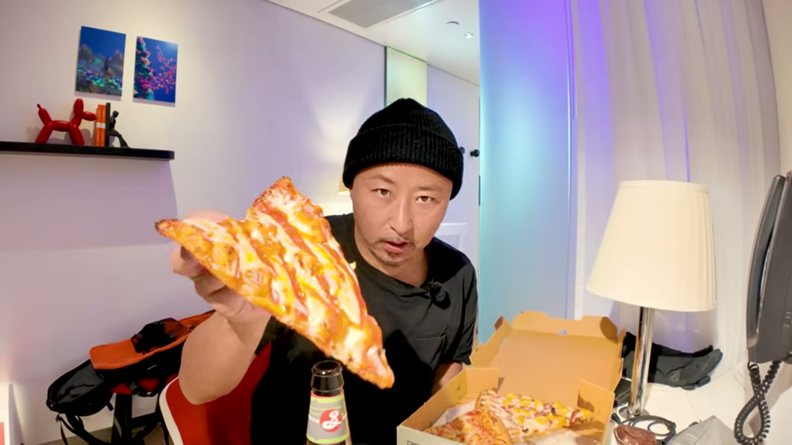 星3.1の店のバッファローチキンピザも実食